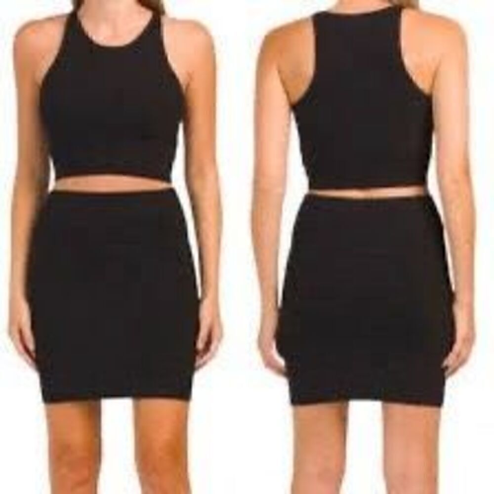 Revolve House of Harlow 1960 Women's Stretchy Skirt and Top Set NEW